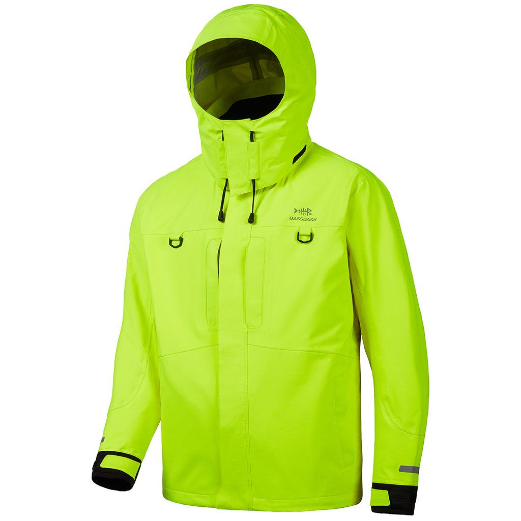 Mens's Valor Breathable Waterproof Fishing Jacket Fluorescent Yellow / M