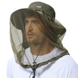 UPF 50+ Mosquito Sun Hat with Neck Flap