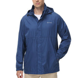 Lightbare Men's Water Resistant Ripstop Rain Coat LB02M