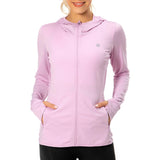 Lightbare Women's UPF 50+ Sun Protection Full Zip Hoodie Jacket