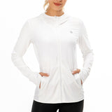 Lightbare Women's UPF 50+ Sun Protection Full Zip Hoodie Jacket