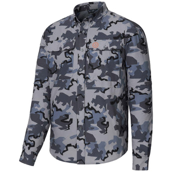 Men’s UPF 50+ Long Sleeve Button Down Hunting Shirt FS23M - Bassdash