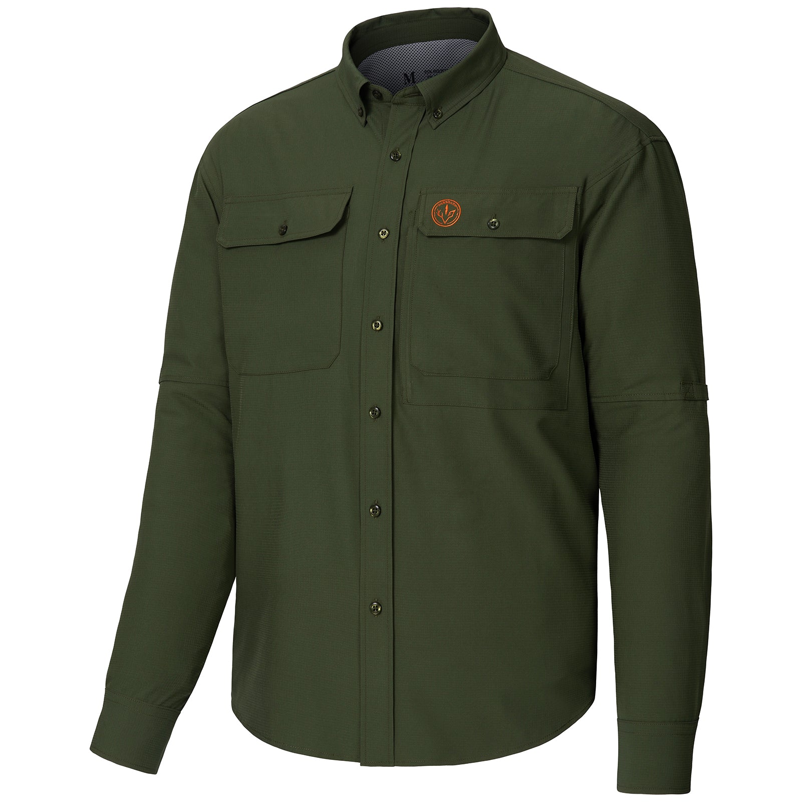 Men’s UPF 50+ Long Sleeve Button Down Hunting Shirt FS23M
