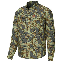Men’s UPF 50+ Long Sleeve Button Down Hunting Shirt FS23M - Bassdash
