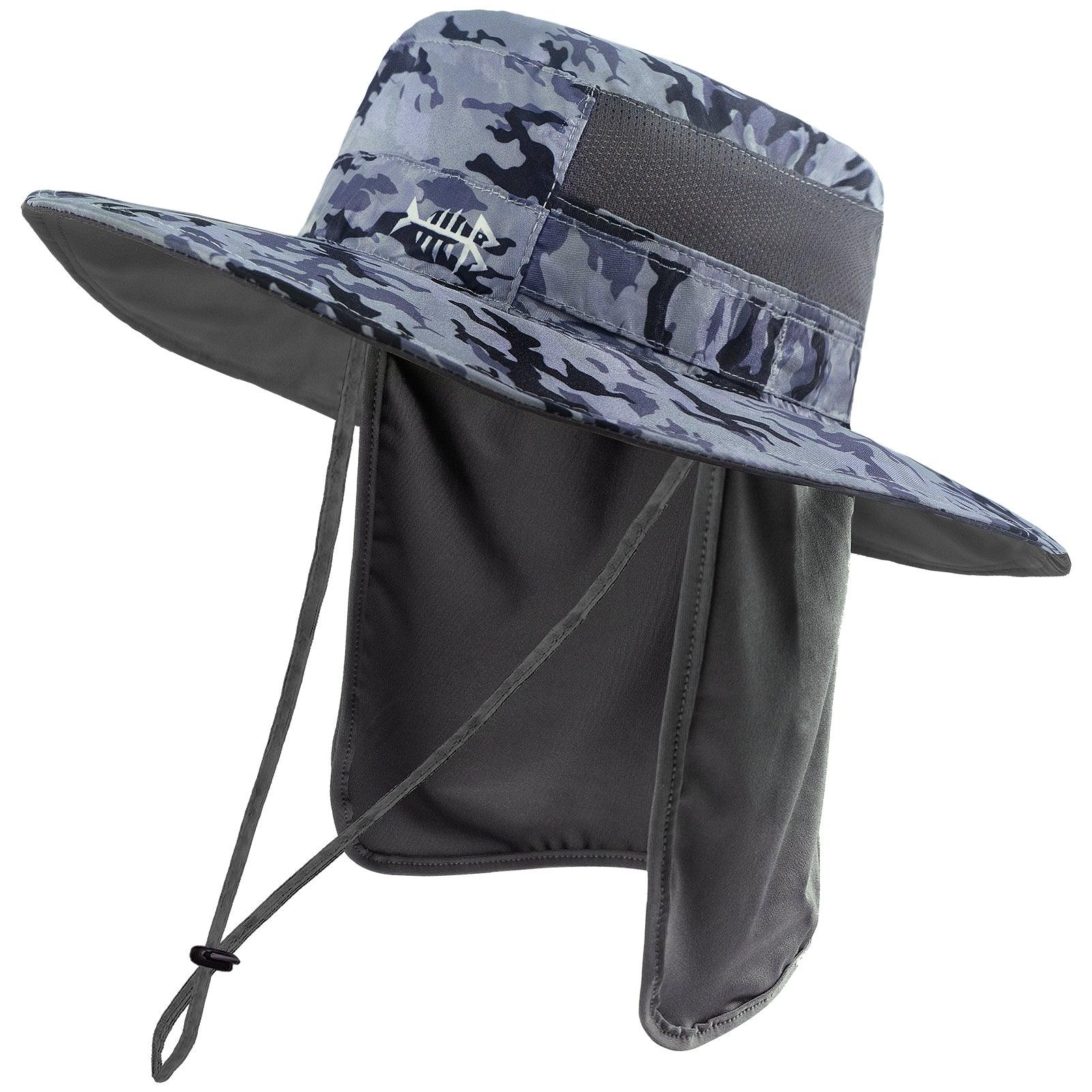 Wide Brimmed Hat UV Protection Sun Hat | Bassdash Fishing, Black / Regular