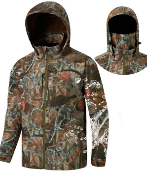 Men's Splice Insulated Softshell Jackets with Face Cover - Bassdash