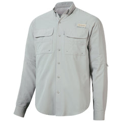Men's UPF 50+ Long Sleeve Fishing Button Down Shirt FS21M - Bassdash