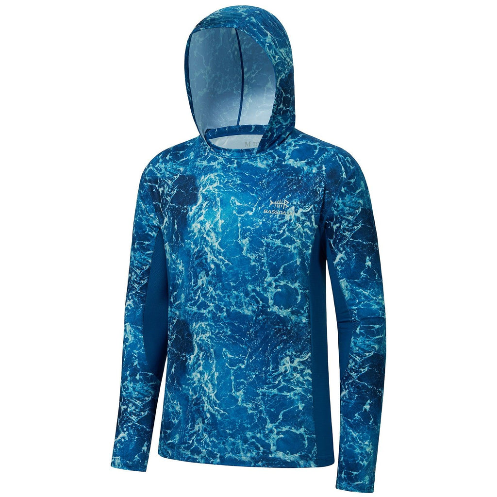 Blauwe UV-werende Shirt Met Lange Mouwen Dames, Saint-Malo, UPF 50 Blauwe UV-werende Shirt Met Lange Mouwen Dames, Saint-Malo, UPF 50