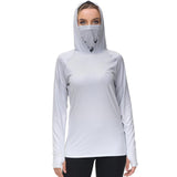 Women's UPF 50+ Fishing Hoodies with Face Mask Thumb Holes FS23W