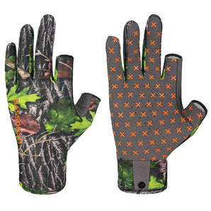 Unisex Fingerless Early Season Hunting Gloves HG03 - Bassdash
#color_green-leaves