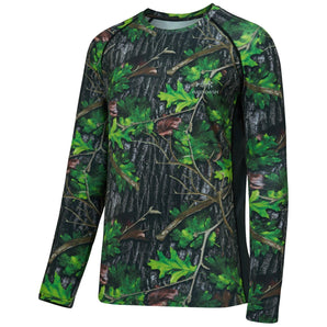 Men's UPF 50+ Camo Long Sleeve Hunting Shirt FS13M - Bassdash
#color_green-leaves