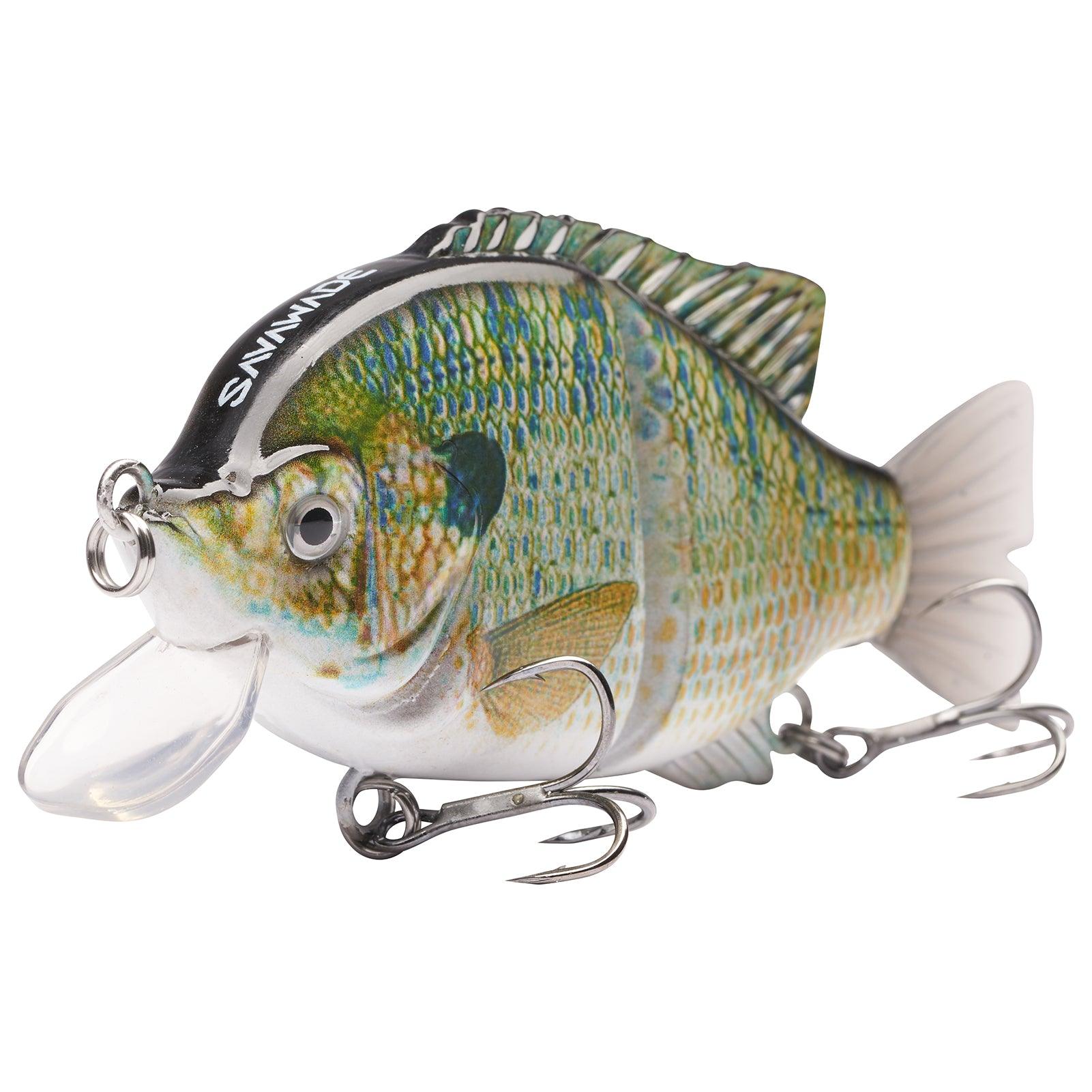 SAVAWADE Wake Baits Top Water Bass Fishing Floating Lure Bluegill Hard Swimbait Single-Jointed Waking Crankbait 4.1” 1-1/8 oz