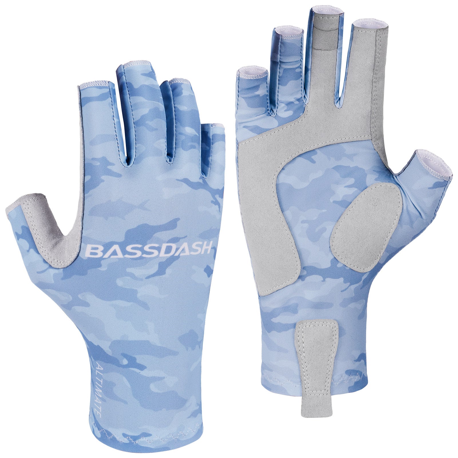 Men's Altimate UPF 50+ Sun Protection Fingerless Fishing Gloves
