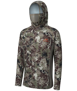 Men's UPF 50+ Long Sleeve Hunting Hoodie with Mask FS06M - Bassdash
