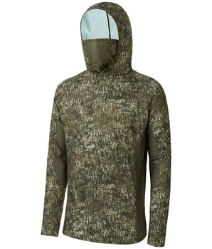 Men's UPF 50+ Long Sleeve Hunting Hoodie with Mask FS06M - Bassdash