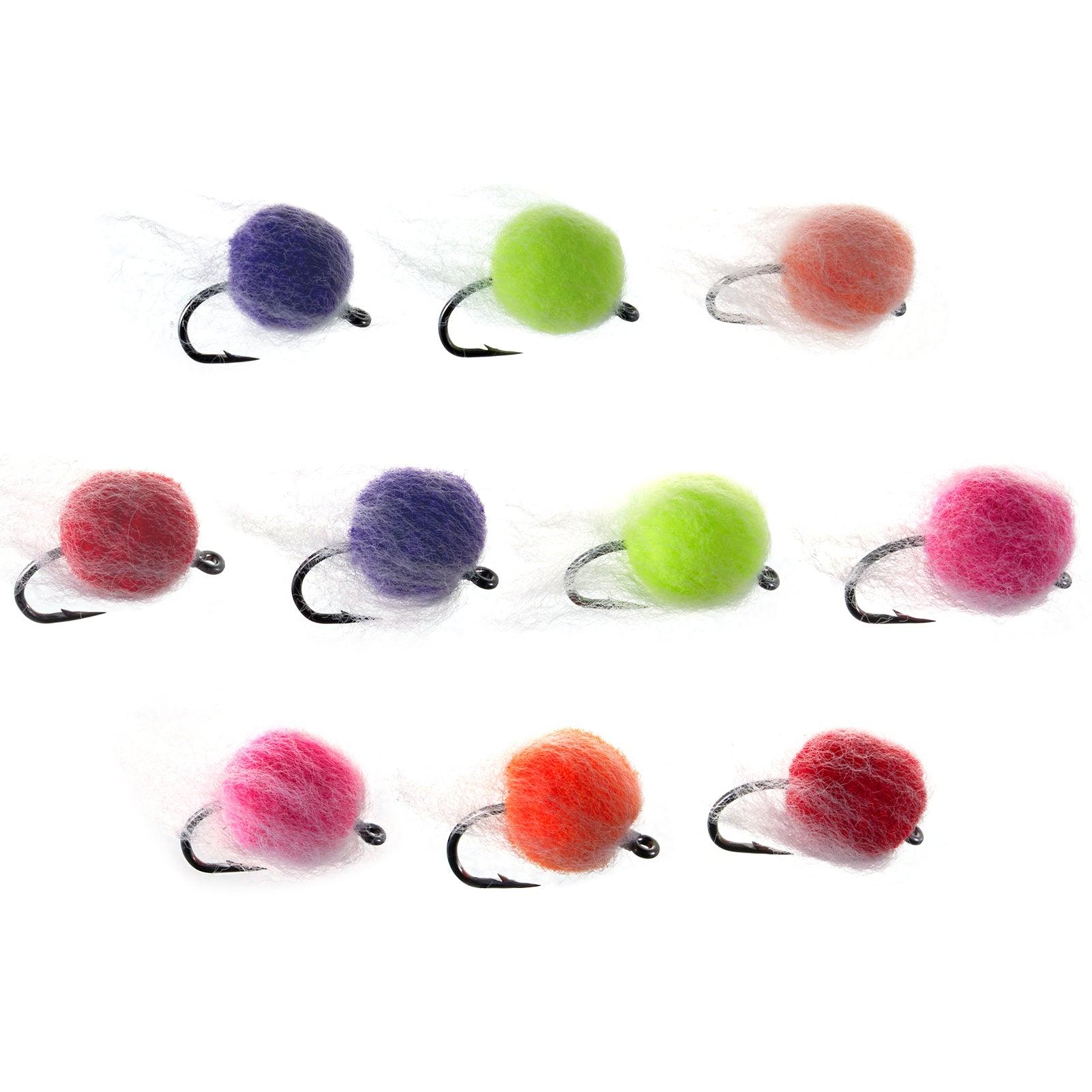 BASSDASH Fly Fishing Wet Flies Streamers Nuke Eggs for Trout Steelhead -  10pcs Nuke Eggs / #6