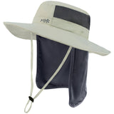 Unisex UPF 50+ Wide Brim Bucket Hat with Detachable Neck Flap FH02