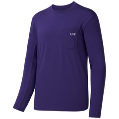 Men’s UPF 50+ Long Sleeve Fishing Shirt with Chest Pocket - Bassdash