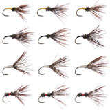 12pcs Barbless Tenkara Flies for Trout Fishing