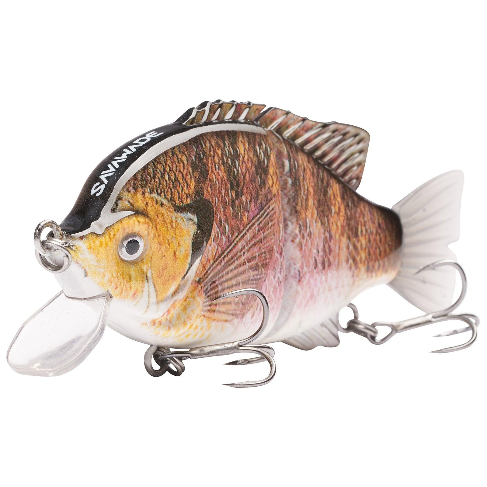 SAVAWADE Wake Baits Top Water Bass Fishing Floating Lure Bluegill Hard Swimbait Single-Jointed Waking Crankbait 4.1” 1-1/8 oz