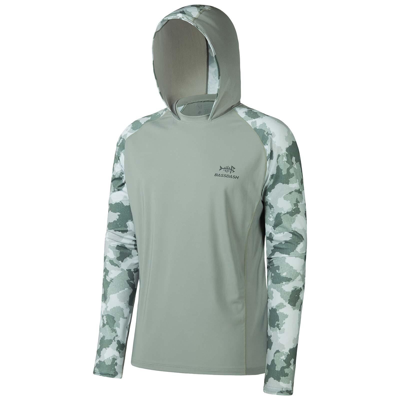 Mens Fishing Camo Performance Tech Hoodie