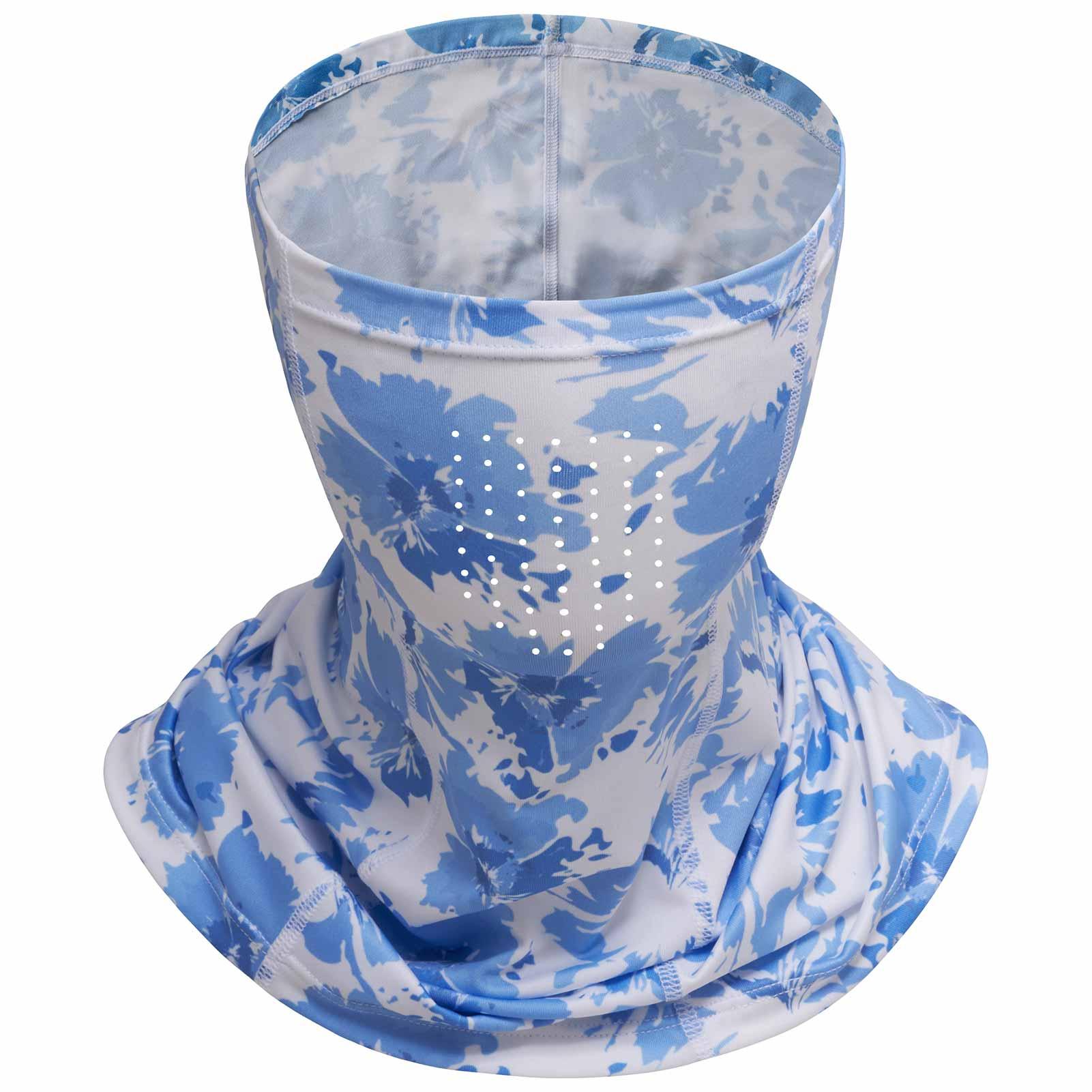 Bassdash Neck Gaiter with Breathable Holes Watercolor Flowers