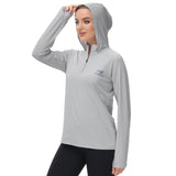 Women’s UPF 50+ Long Sleeve Hoodie Half Zip Shirt