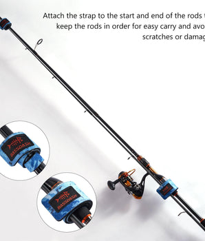 Fishing Rod Straps 6-Pack - Bassdash