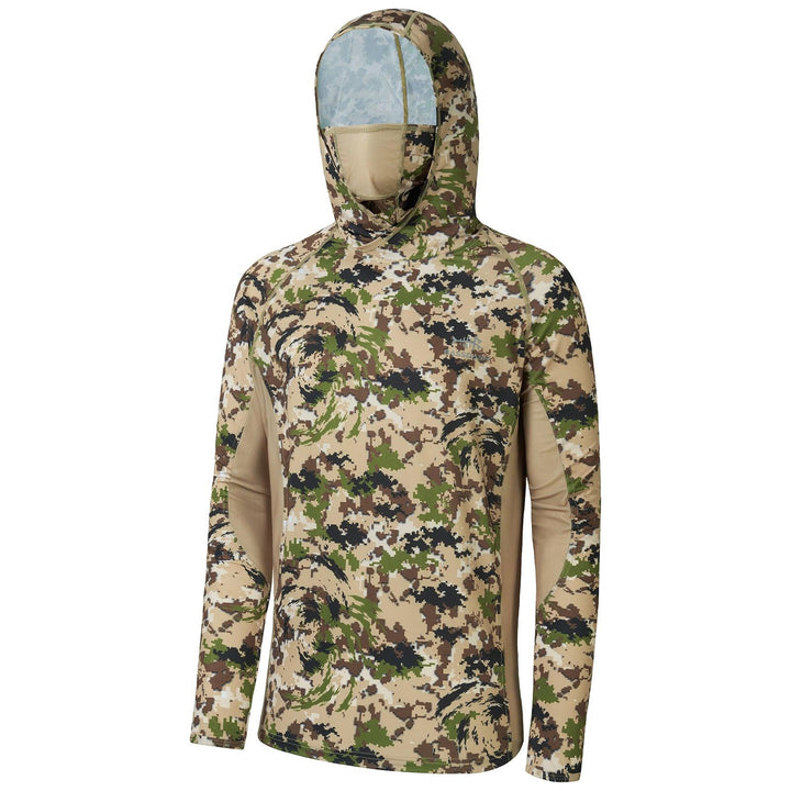 Men's UPF 50+ Long Sleeve Hunting Hoodie with Mask FS06M - Bassdash
#color_highland