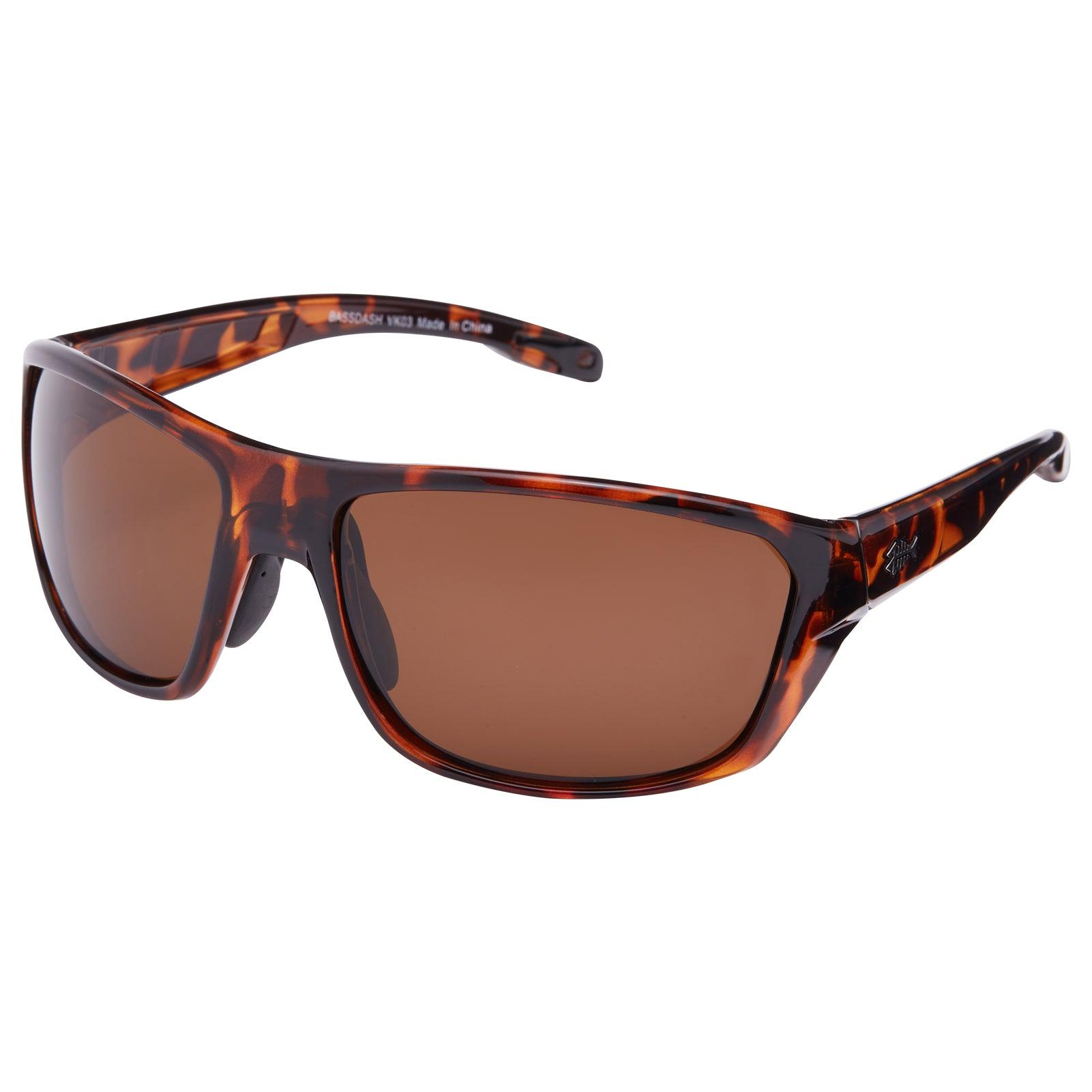 Polarized Fishing Sunglasses for Men Women | Bassdash Fishing, Frame - Tortoise & Lens - Brown