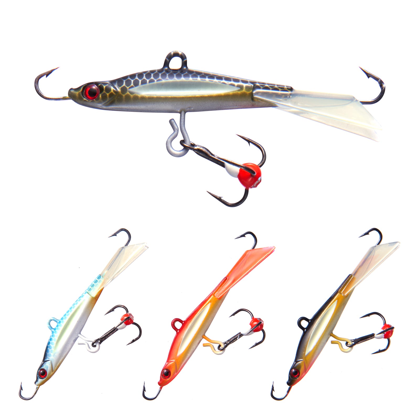 Ice Fishing Lures for Bass Perch Walleye Pike