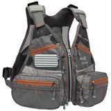 Bassdash Youth Fly Fishing Vest Fv09 Grey/Chocolate