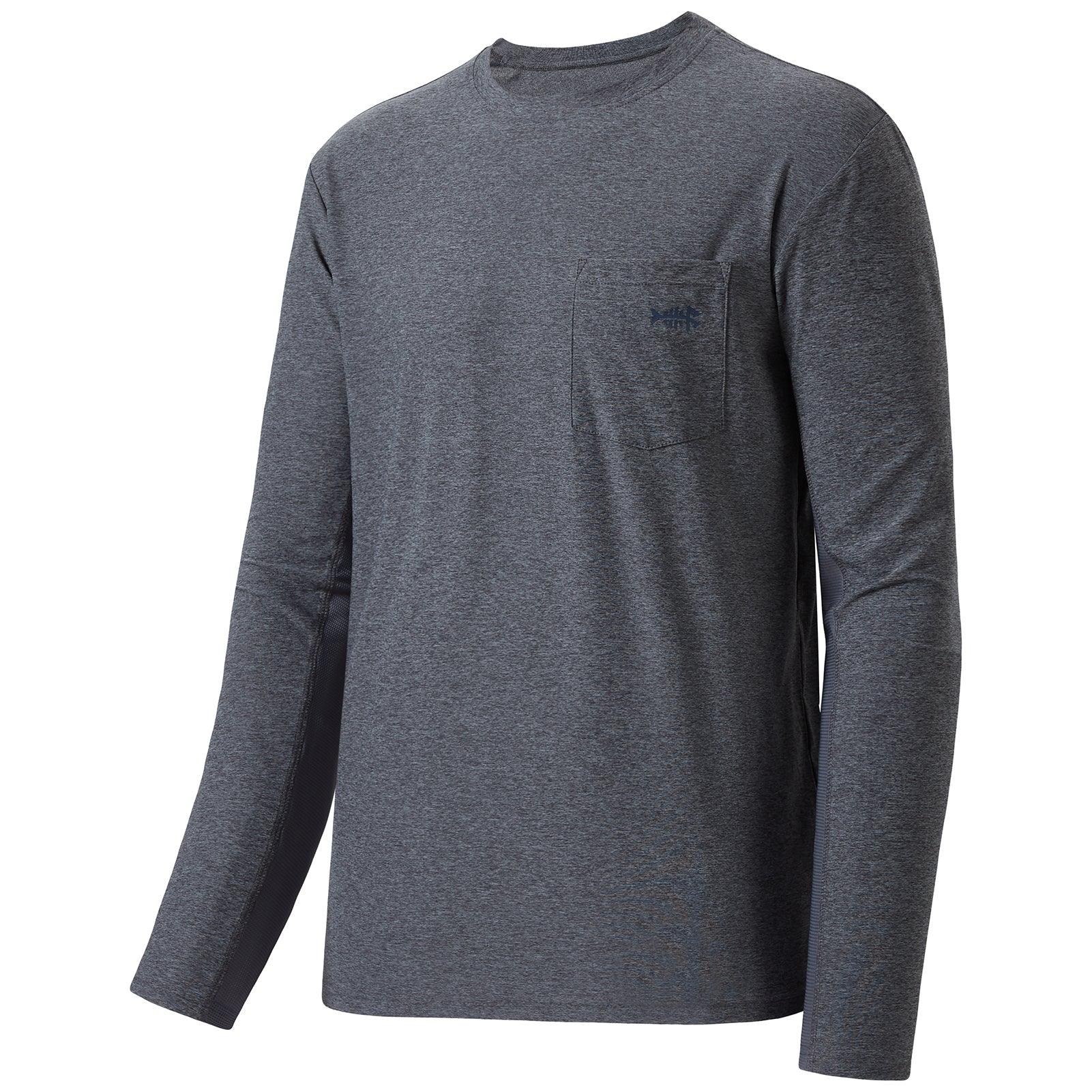 Men’s UPF 50+ Long Sleeve Fishing Shirt with Chest Pocket - Bassdash