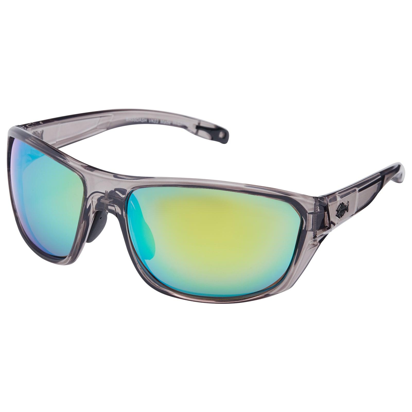 Polarized Fishing Sunglasses for Men Women | Bassdash Fishing, Frame - Matte Black & Lens - Ice Blue Mirror