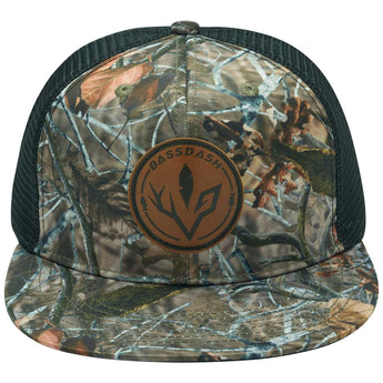 Unisex Flat Brim Trucker Cap - Autumn Forest2 - Bassdash