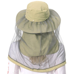 UPF 50+ Mosquito Sun Hat with Neck Flap - Bassdash