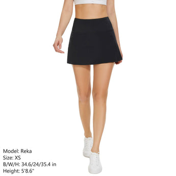 Women UPF Tennis Skirt with Shorts Bassdash Outdoor Casual