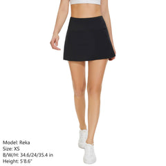 Women's UPF 50+ Tennis Skirts with Shorts LB09W - Bassdash