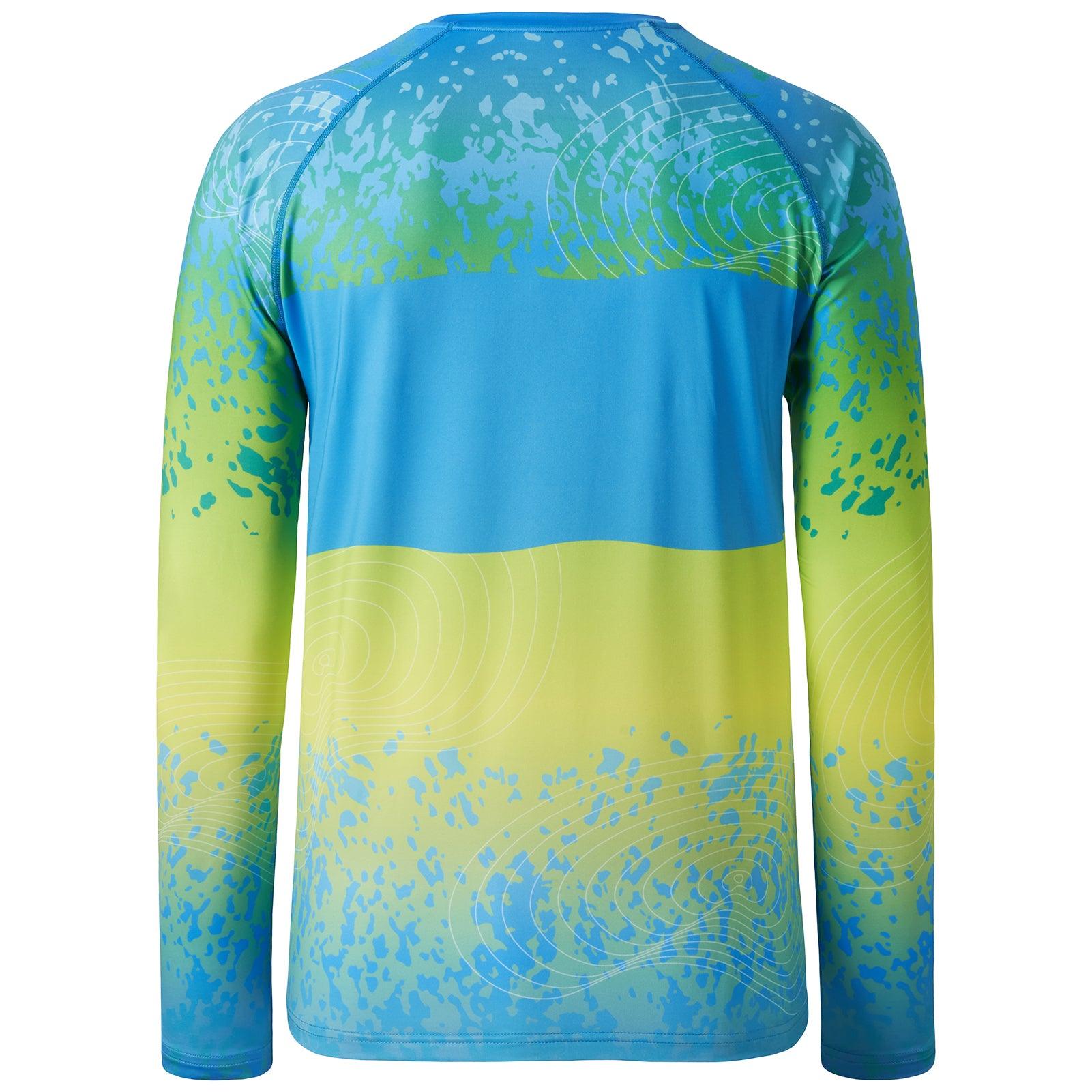 Men's UPF 50+ Segment Print Fishing Shirt FS12M - Bassdash
