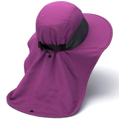 Unisex UPF 50+ Water Resistant Sun Hat with Neck Flap FH06 - Bassdash