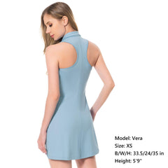 Women's UPF 50+ Polo Tennis Dress LB07W - Bassdash