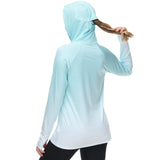 Women's UPF 50+ Fishing Hoodies with Face Mask Thumb Holes FS23W