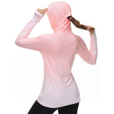 Women's UPF 50+ Fishing Hoodies with Face Mask Thumb Holes FS23W