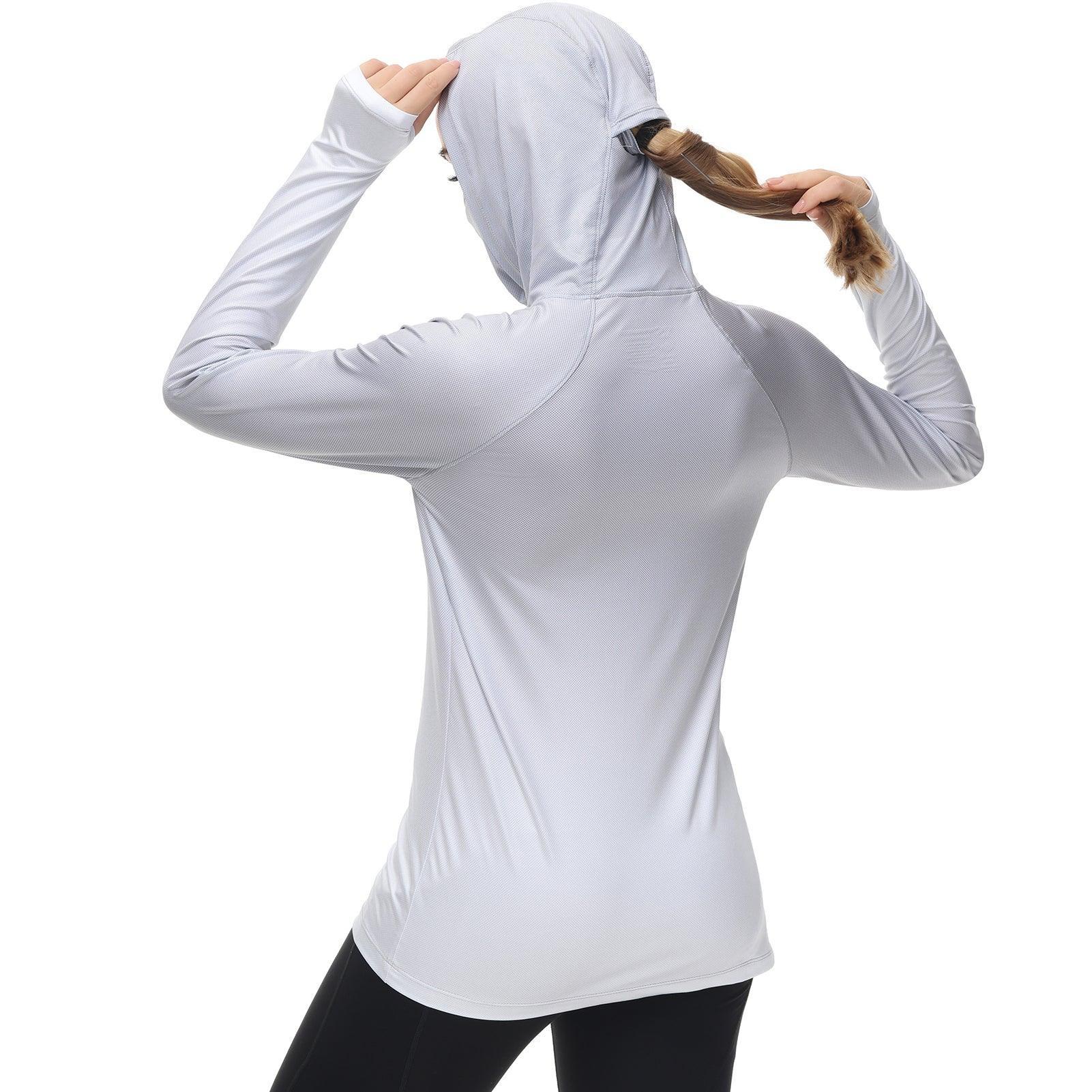 🐟 Women's Long Sleeve Hooded Mask Quick-Drying Fishing Shirt – Big Bite Fishing  Shirts