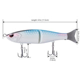 SwimShad Glide Baits Single-Jointed Hard Fishing Lure - Bassdash