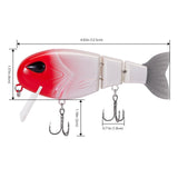 Topwater Floating Bass Fishing Lures Swimbait 4.9” 1-3/4 oz