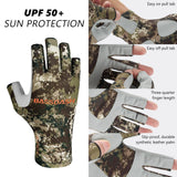 Men's Altimate UPF 50+ Sun Protection Fingerless Fishing Gloves