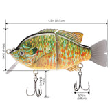 SAVAWADE Wake Baits Bluegill Swimbait 4.1in 1-1/8 oz