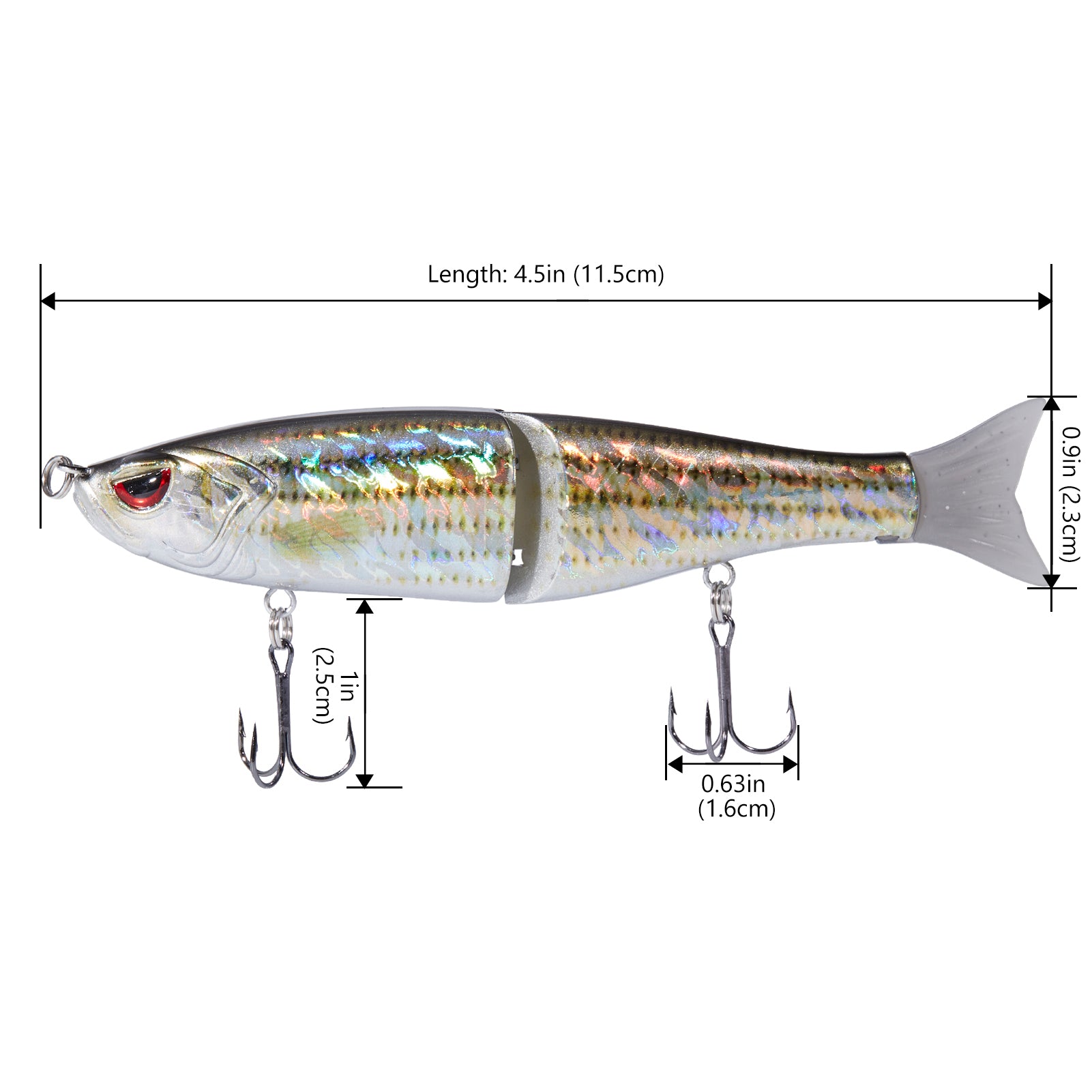 SwimShad Glide Baits Single-Jointed Hard Fishing Lure