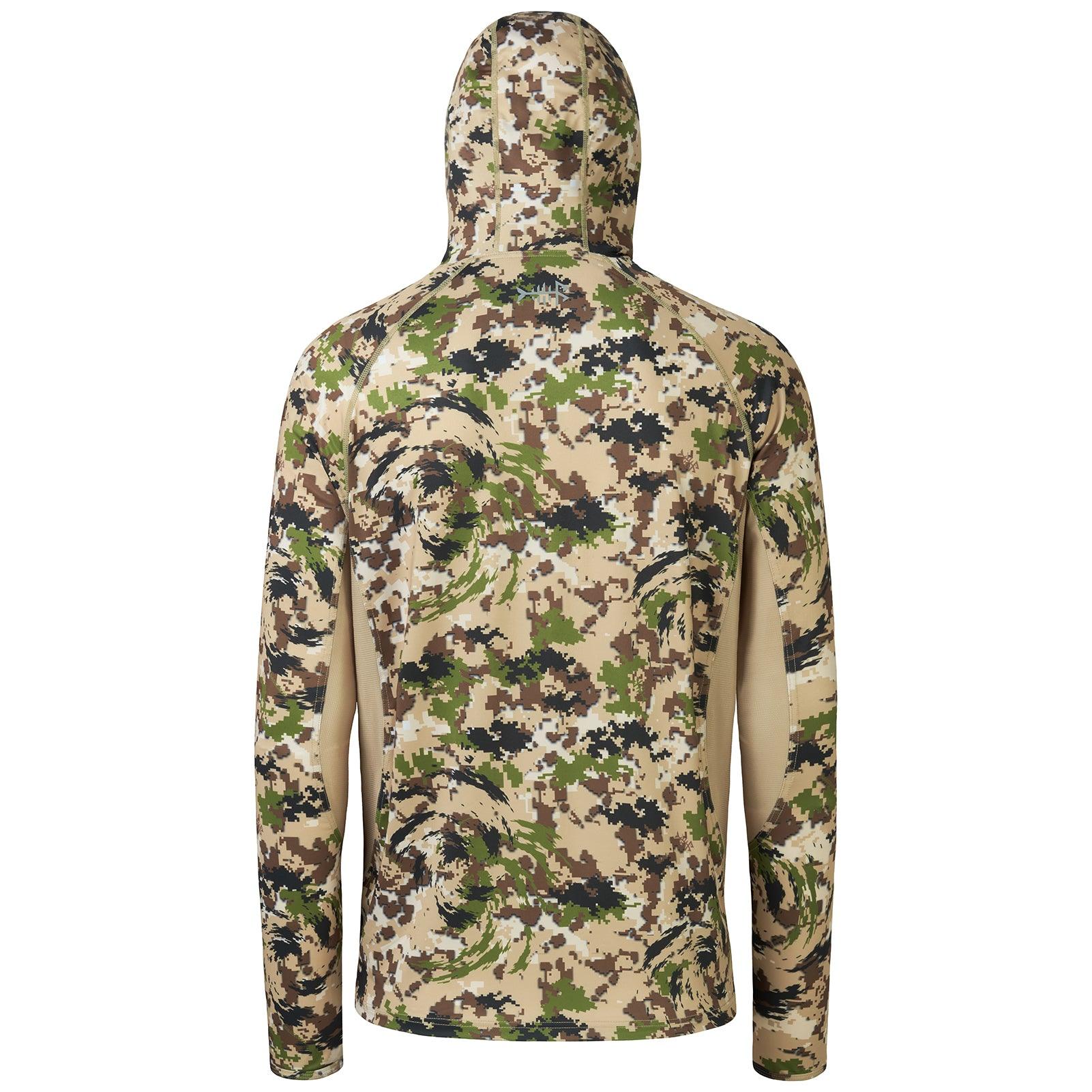 Men's Hunting Hoodies UPF 50 Long Sleeve with Mask | Bassdash Hunting Open Terrain / Small